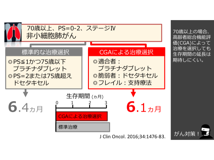 肺がん 高齢者 高齢者総合機能評価による治療選択 日本がん対策図鑑