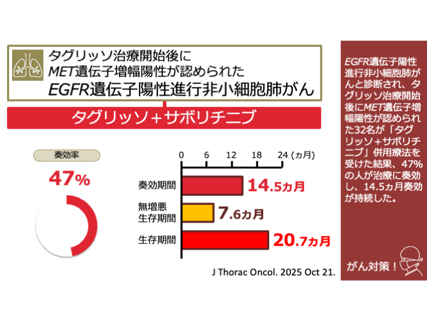 日本がん対策図鑑 | 【EGFR陽性MET陽性肺がん：二次治療（ORR