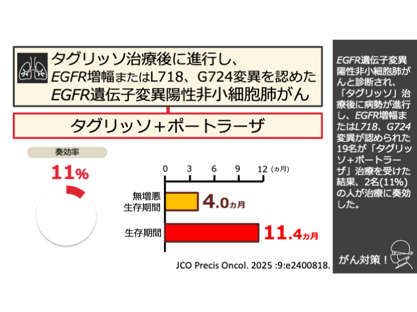 日本がん対策図鑑 | 【EGFR陽性肺がん：二次治療（ORR）】タグリッソ＋